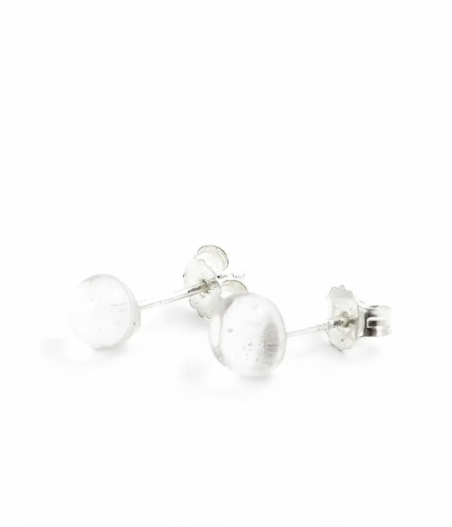 Puces d'oreilles en verre...