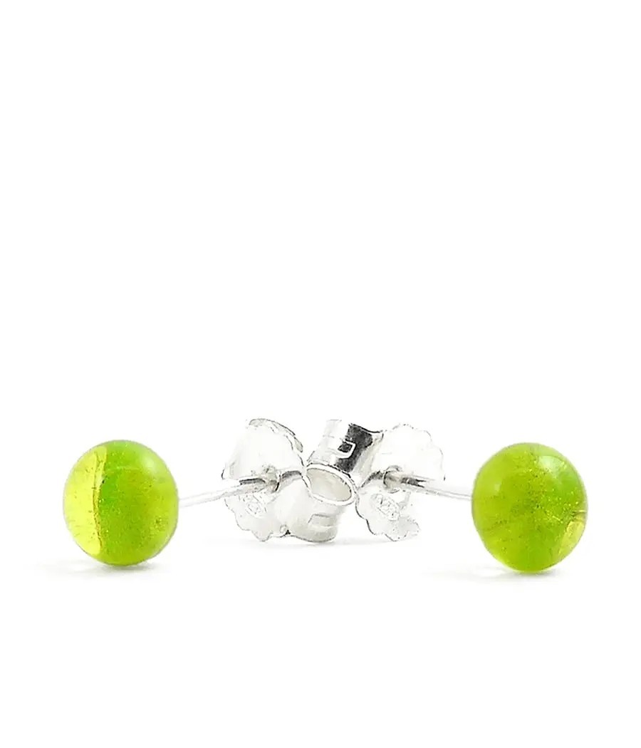 Boucles d'oreilles 'Vitraux Verts'