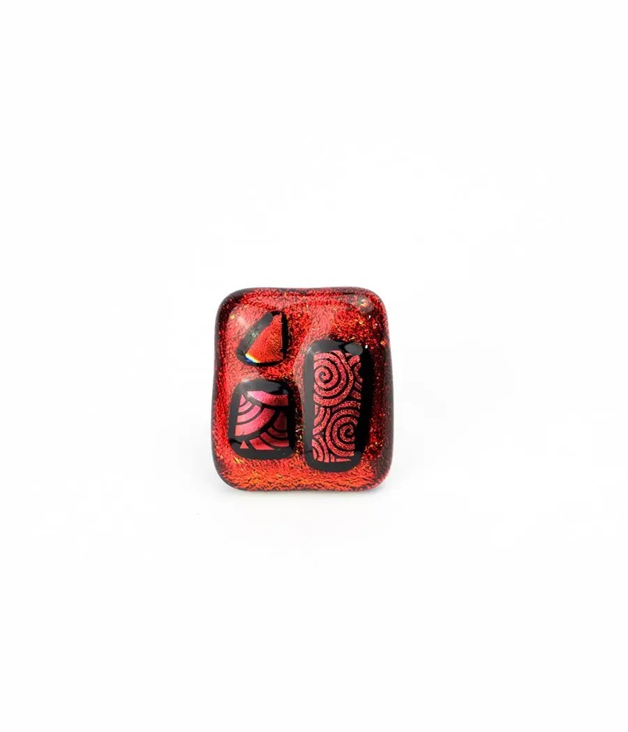 Bague femme Milshake rouge...