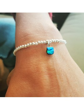Bracelet Perles 'Pierre Bleue'