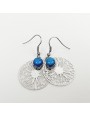 Boucles d'oreilles Pissenlit 'Bleu Azur'